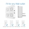 Eco4Life Power Strip, Smart, USB, Wall Tap, 4 USB/4 Outlet(s) White WTP110 - alternate 2